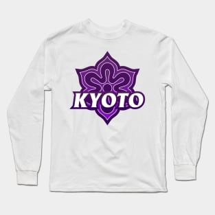 Kyoto Prefecture Japanese Symbol Long Sleeve T-Shirt